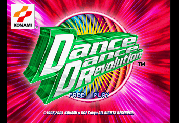 Dance Dance Revolution Title Screen
